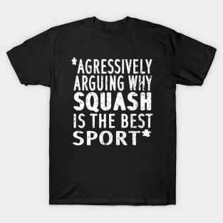 Squash sport saying double hall squash racket T-Shirt